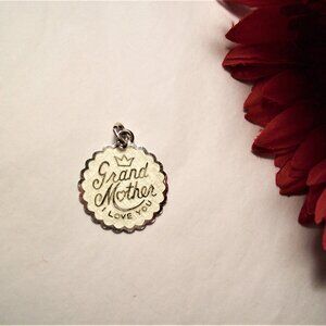 Sterling Silver Grandmother I love You Pendant/Charm
